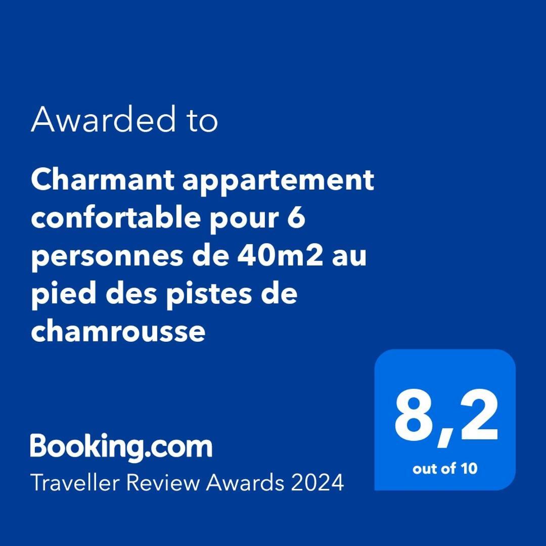 Charmant Appartement Confortable Pour 6 Personnes 40M2 Pied Pistes, Piscine, Wifi, Parking Chamrousse Exterior photo